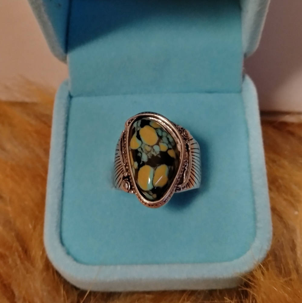 Turquoise ring SZ 5.5 in box   Offers?